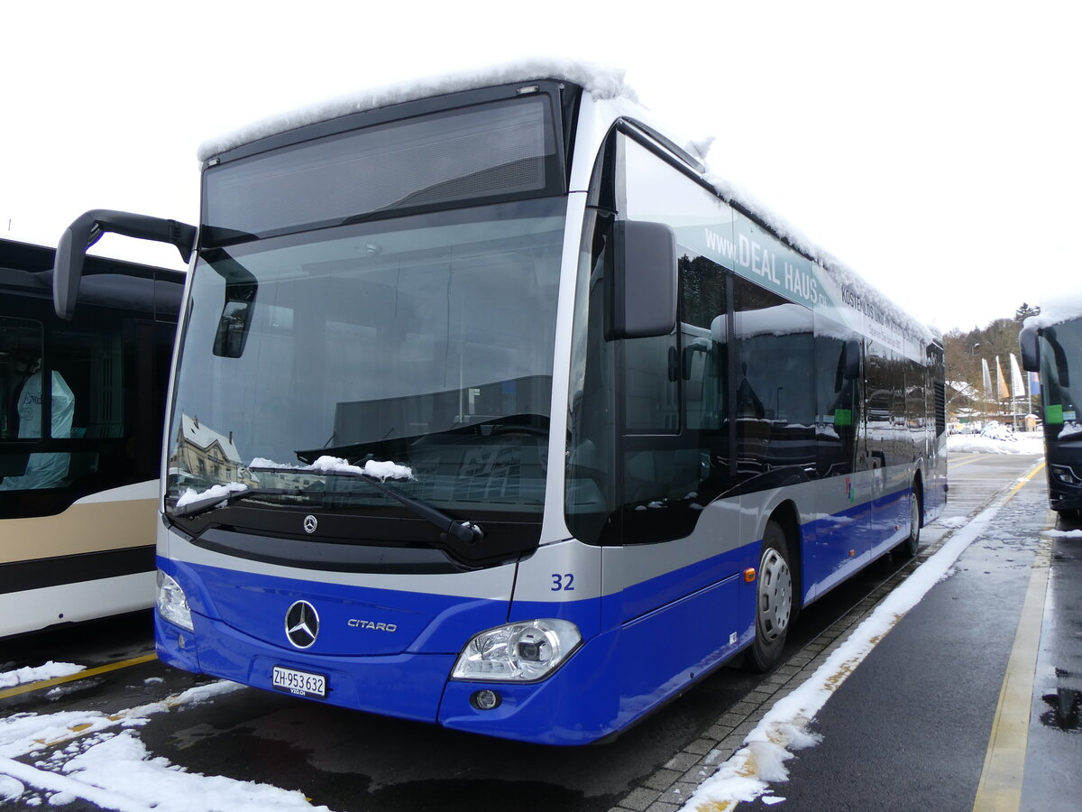 (269'364) - VZO Grningen - Nr. 32/ZH 953'632 - Mercedes am 23. November 2024 in Winterthur, Daimler Buses