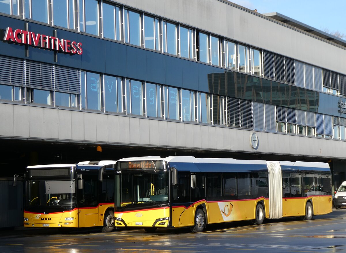 (269'398) - PostAuto Bern - Nr. 11'455/BE 603'455/PID 11'455 - Solaris am 26. November 2024 in Bern, Postautostation