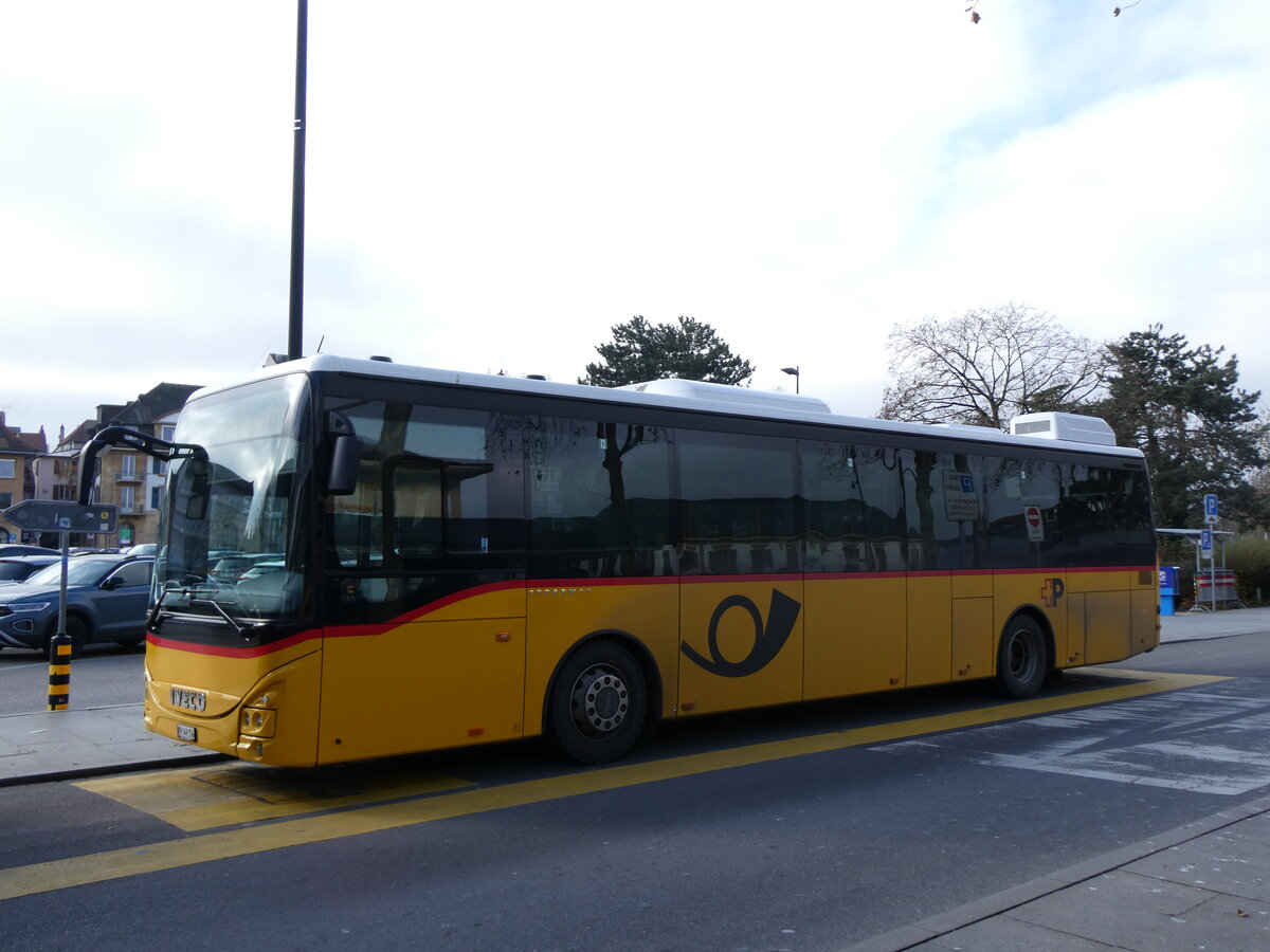 (269'485) - CarPostal Ouest - VD 549'156/PID 11'972 - Iveco am 30. November 2024 beim Bahnhof Yverdon