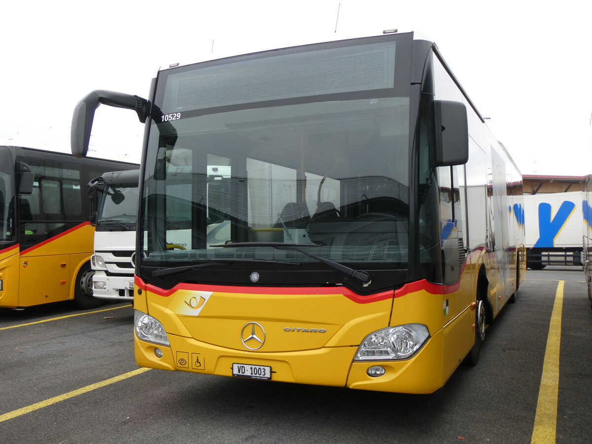 (269'552) - CarPostalo Ouest - VD 1003/PID 10'529 - Mercedes (ex TPB, Sdeilles) am 30. November 2024 in Kerzers, Interbus