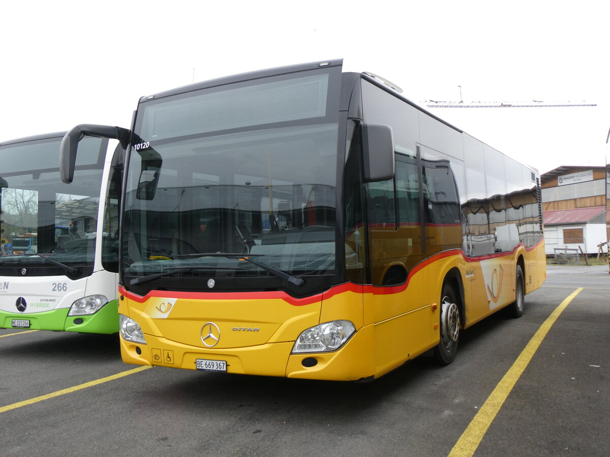 (269'556) - PostAuto Bern - Nr. 14/BE 669'367/PID 10'120 - Mercedes (ex Thepra, Stans Nr. 20) am 30. November 2024 in Kerzers, Interbus 