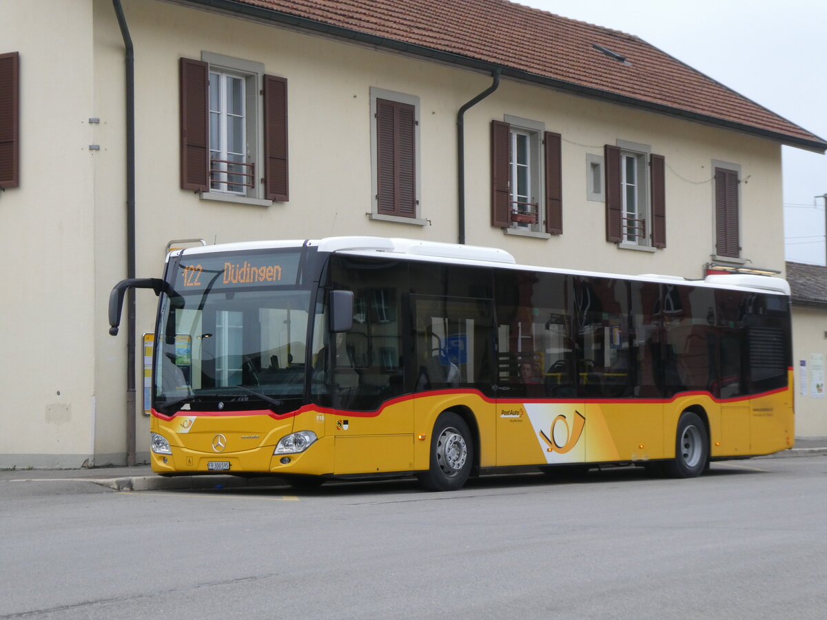 (269'565) - Wieland, Murten - Nr. 118/FR 300'595/PID 11'558 - Mercedes am 30. November 2024 beim Bahnhof Kerzers