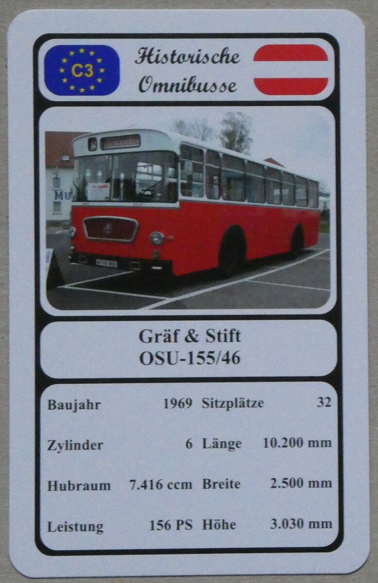 (269'569) - Quartett-Spielkarte mit Grf & Stift OSU-155/46 von 1969 am 1. Dezember 2024 in Thun