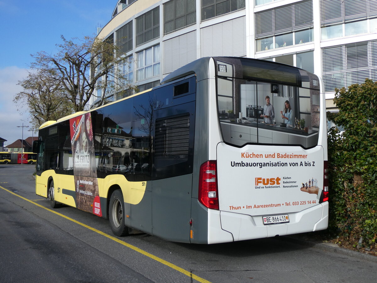 (269'576) - STI Thun - Nr. 410/BE 866'410 - Mercedes am 1. Dezember 2024 bei der Schifflndte Thun