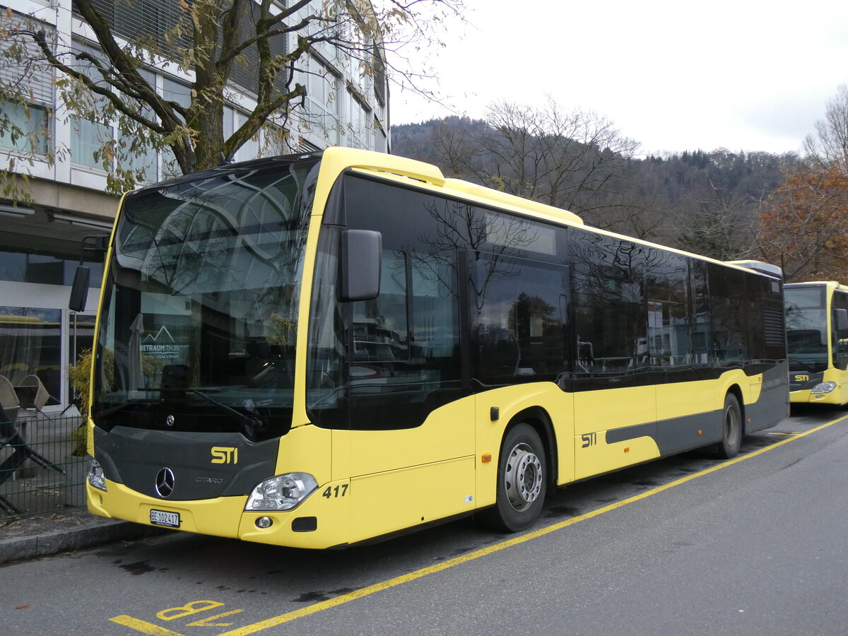 (269'619) - STI Thun - Nr. 417/BE 102'417 - Mercedes am 4. Dezember 2024 bei der Schifflndte Thun