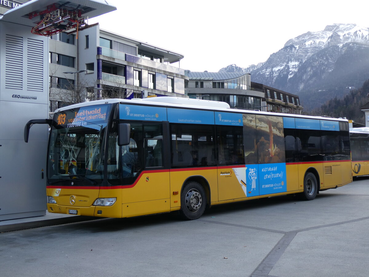 (269'639) - PostAuto Bern - BE 610'539/PID 5270 - Mercedes (ex BE 700'281; ex Schmocker, Stechelberg Nr. 2) am 6. Dezember 2024 beim Bahnhof Interlaken West