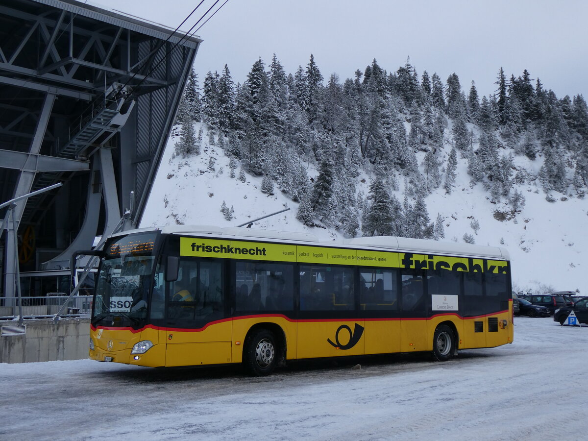 (270'065) - Kbli, Gstaad - BE 360'355/PID 11'857 - Mercedes (ex PostAuto Bern BE 538'988; ex PostAuto Bern BE 653'386) am 21. Dezember 2024 in Col du Pillon, Glacier 3000