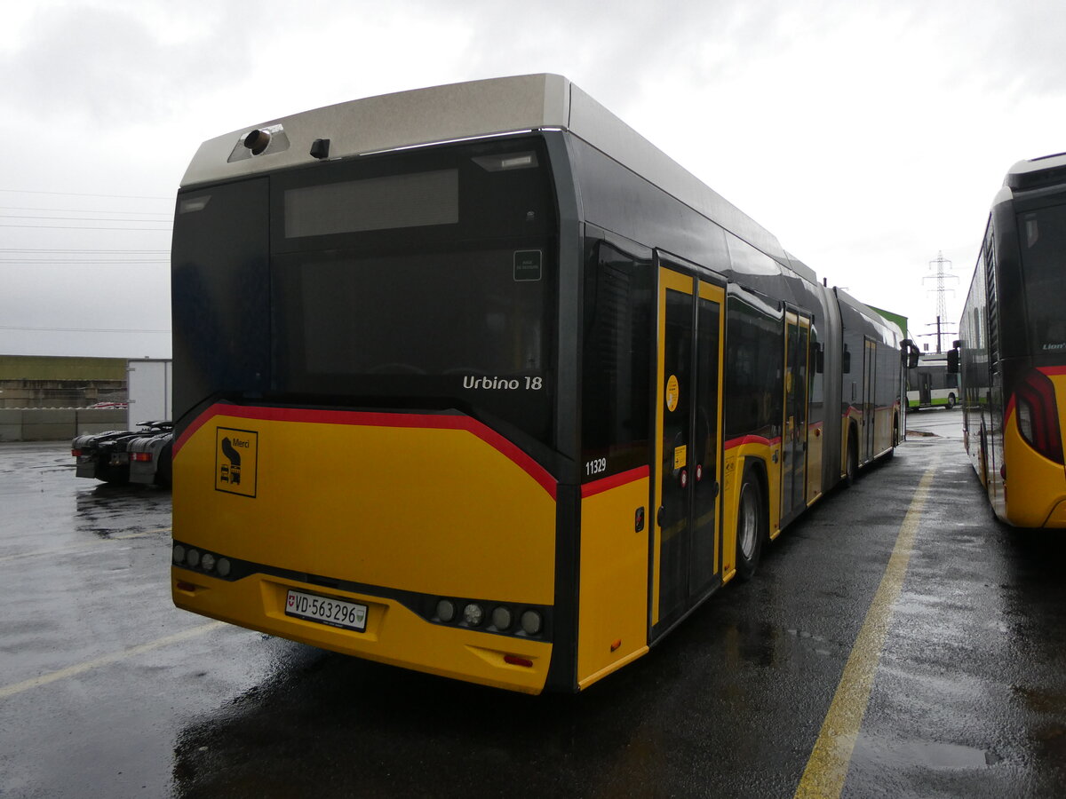 (270'108) - CarPostal Ouest - VD 563'296/PID 11'329 - Solaris am 22. Dezember 2024 in Kerzers, Interbus