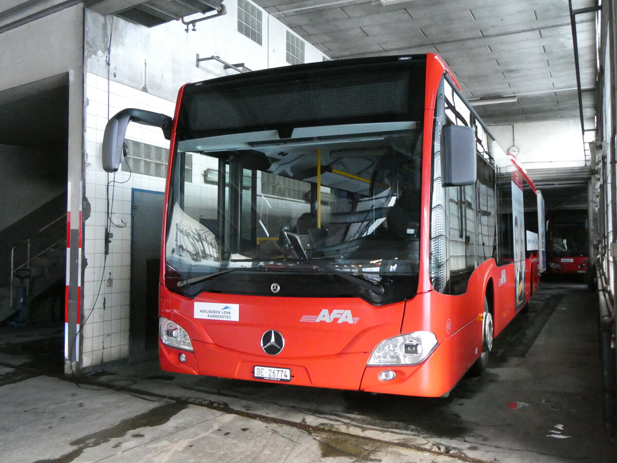 (270'148) - AFA Adelboden - Nr. 95/BE 26'774 - Mercedes am 24. Dezember 2024 in Adelboden, Busstation