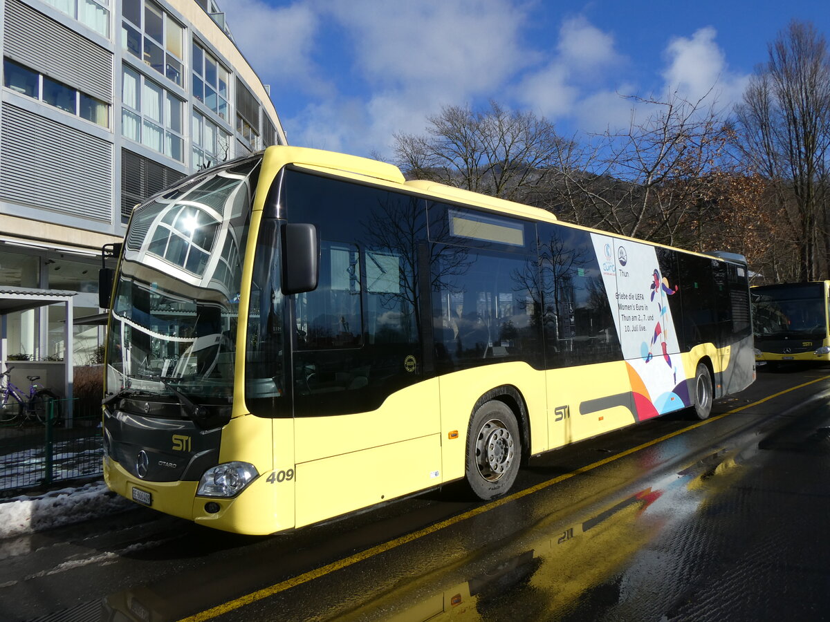 (270'158) - STI Thun - Nr. 409/BE 866'409 - Mercedes am 24. Dezember 2024 bei der Schifflndte Thun