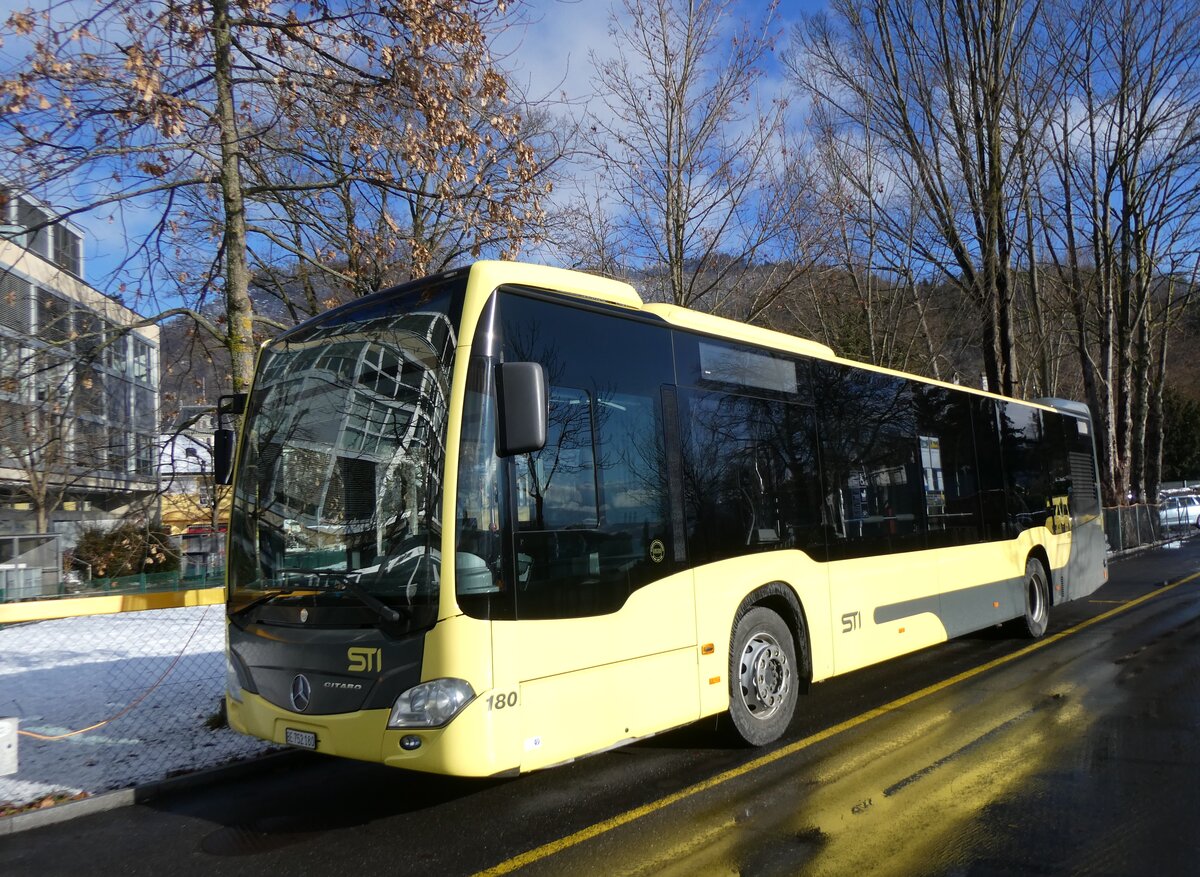 (270'159) - STI Thun - Nr. 180/BE 752'180 - Mercedes am 24. Dezember 2024 bei der Schifflndte Thun