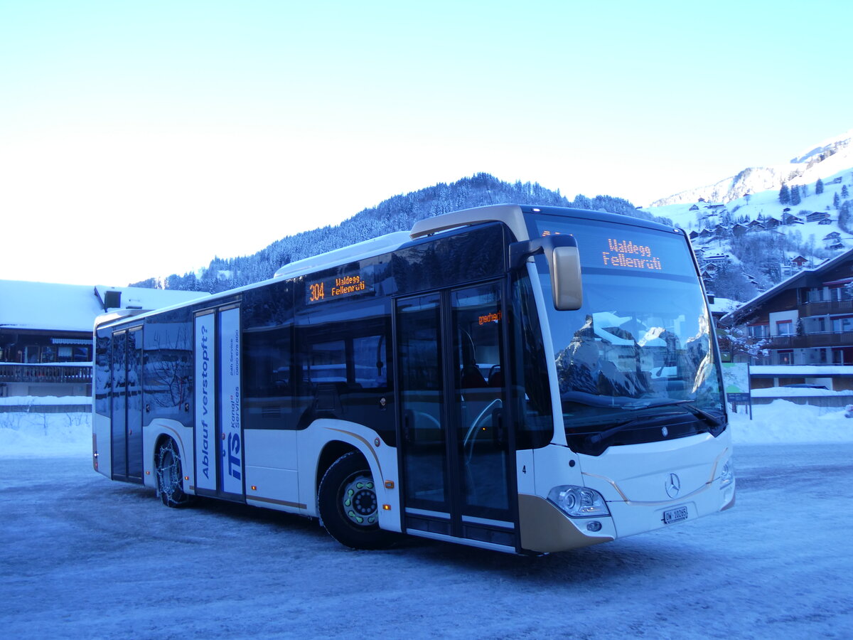 (270'175) - EAB Engelberg - Nr. 4/OW 10'265 - Mercedes am 25. Dezember 2024 in Engelberg, Talstation Titlis