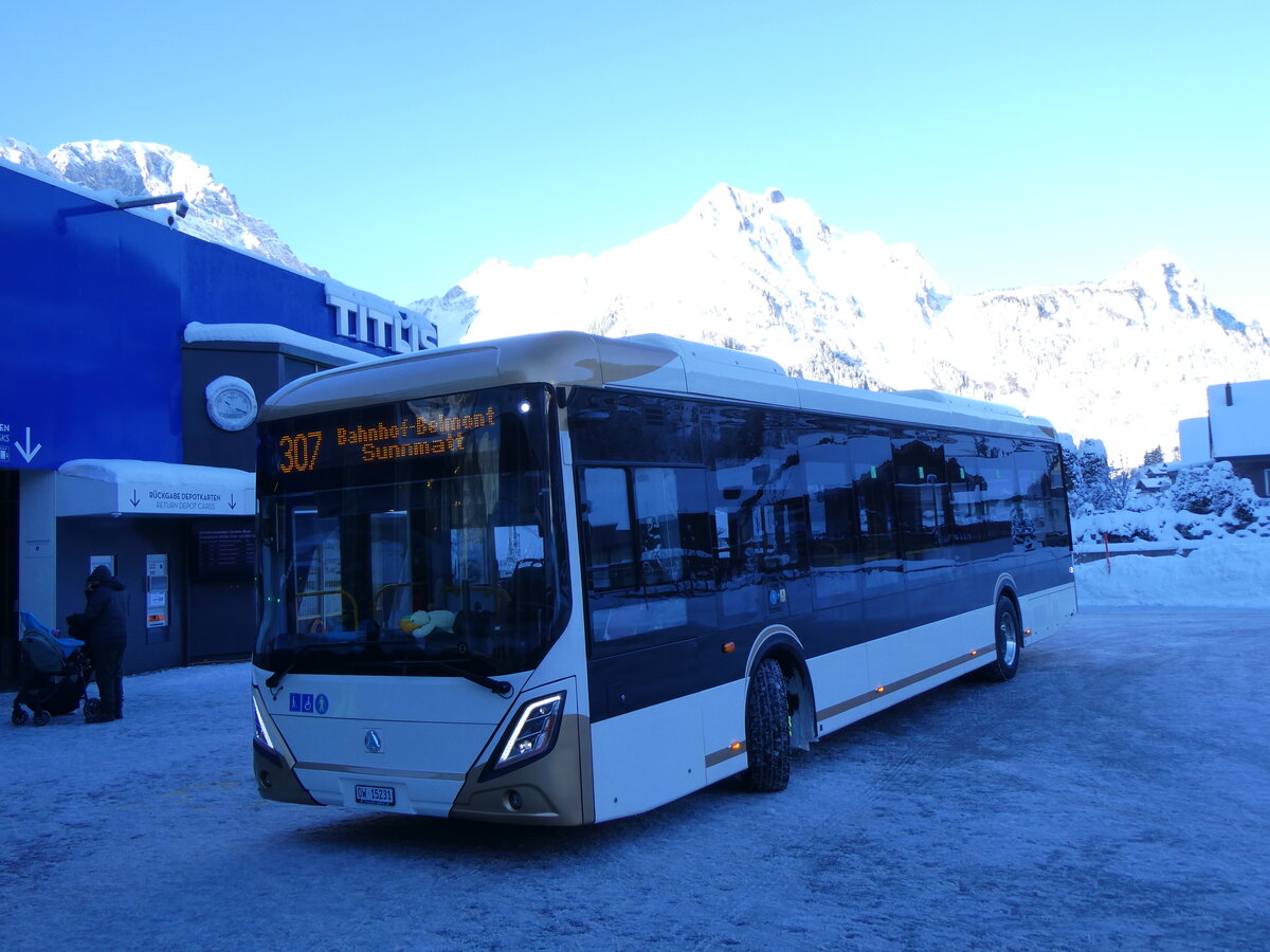 (270'198) - EAB Engelberg - Nr. 8/OW 15'231 - eYES-EU am 25. Dezember 2024 in Engelberg, Talstation Titlis