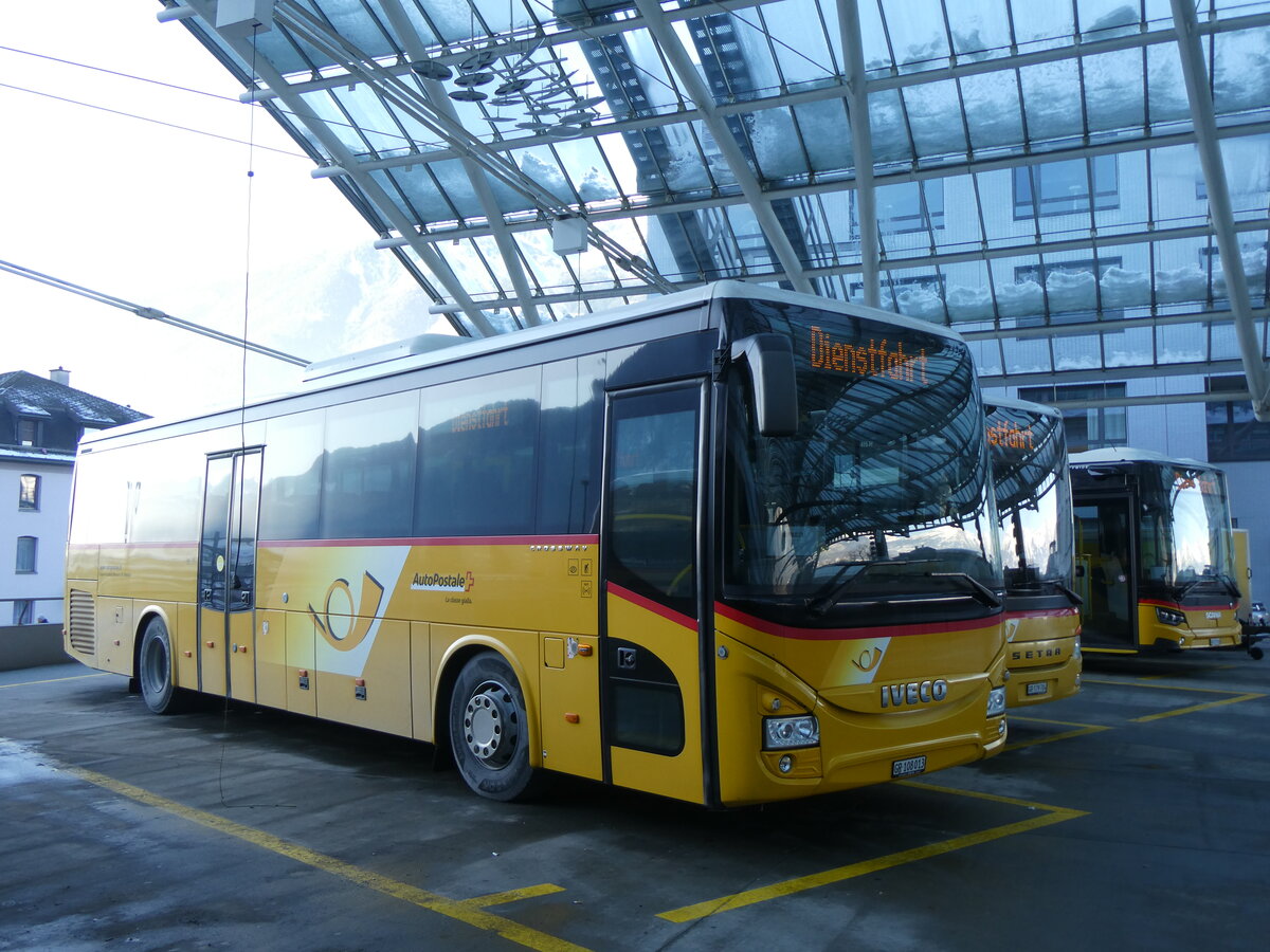 (270'298) - TpM, Mesocco - Nr. 13/GR 108'013/PID 10'737 - Iveco am 27. Dezember 2024 in Chur, Postautostation