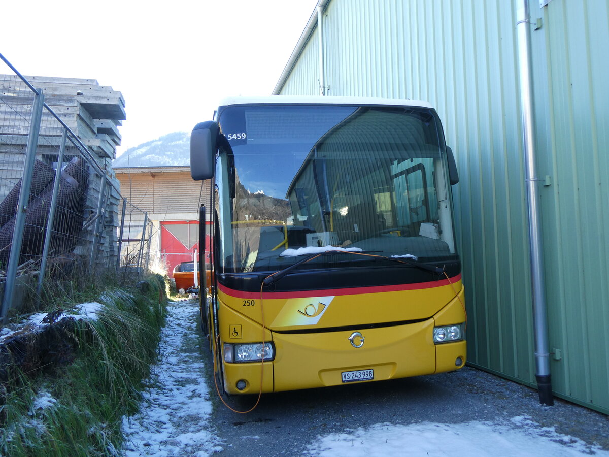 (270'524) - Buchard, Leytron - Nr. 250/VS 243'998/PID 5459 - Irisbus am 1. Januar 2025 in Leytron, Garage 