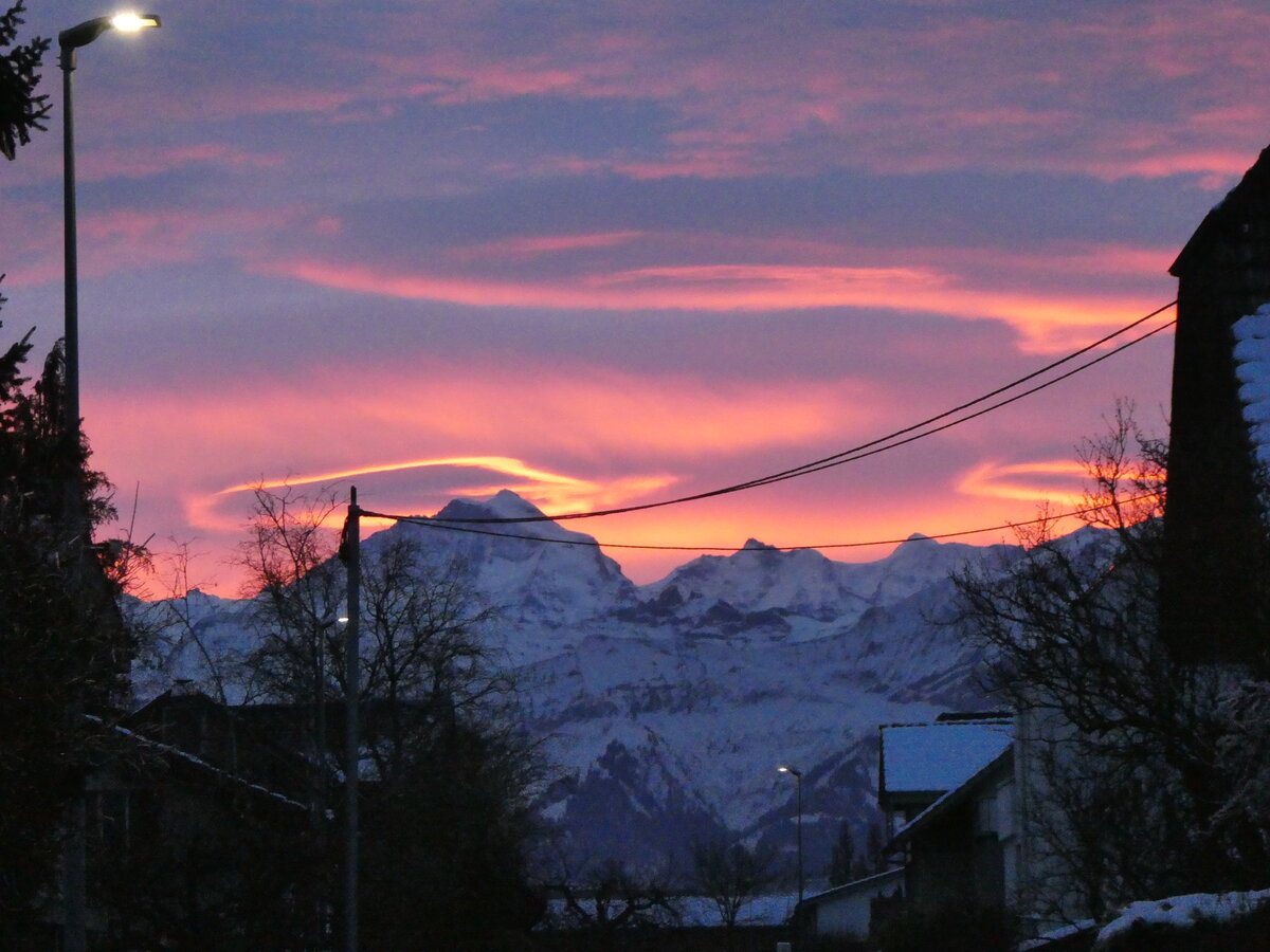(270'541) - Morgenstimmung am 2. Januar 2025 im Lerchenfeld bei Thun