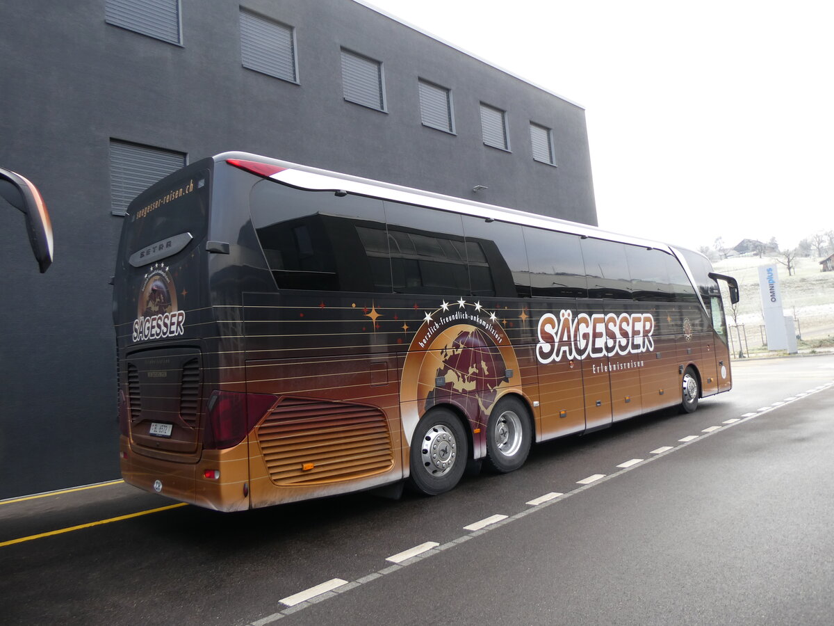 (270'606) - Sgesser, Wintersingen - Nr. 6/BL 6572 - Setra am 4. Januar 2025 in Winterthur, Daimler Buses