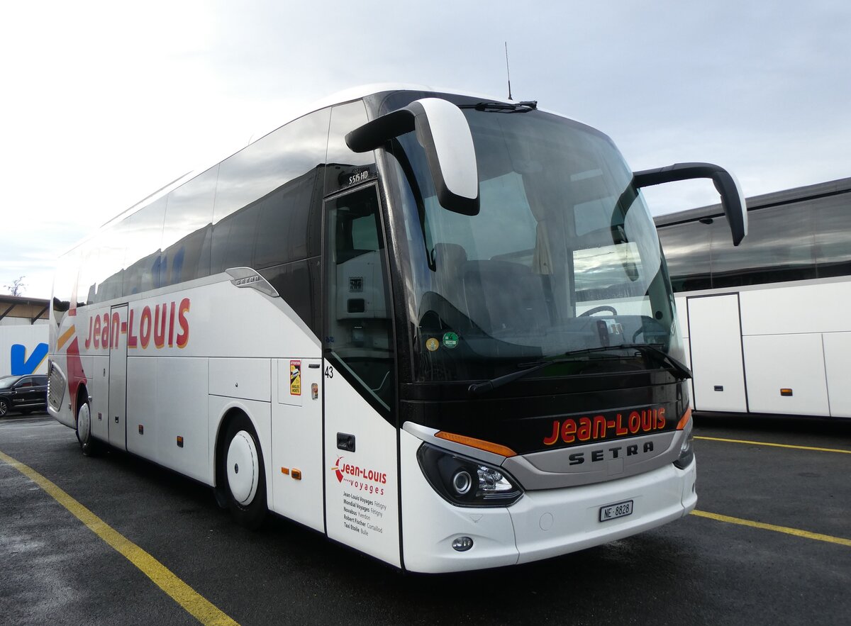 (270'666) - Jean-Louis, Ftigny - Nr. 43/NE 8828 - Setra am 5. Januar 2025 in Kerzers, Interbus