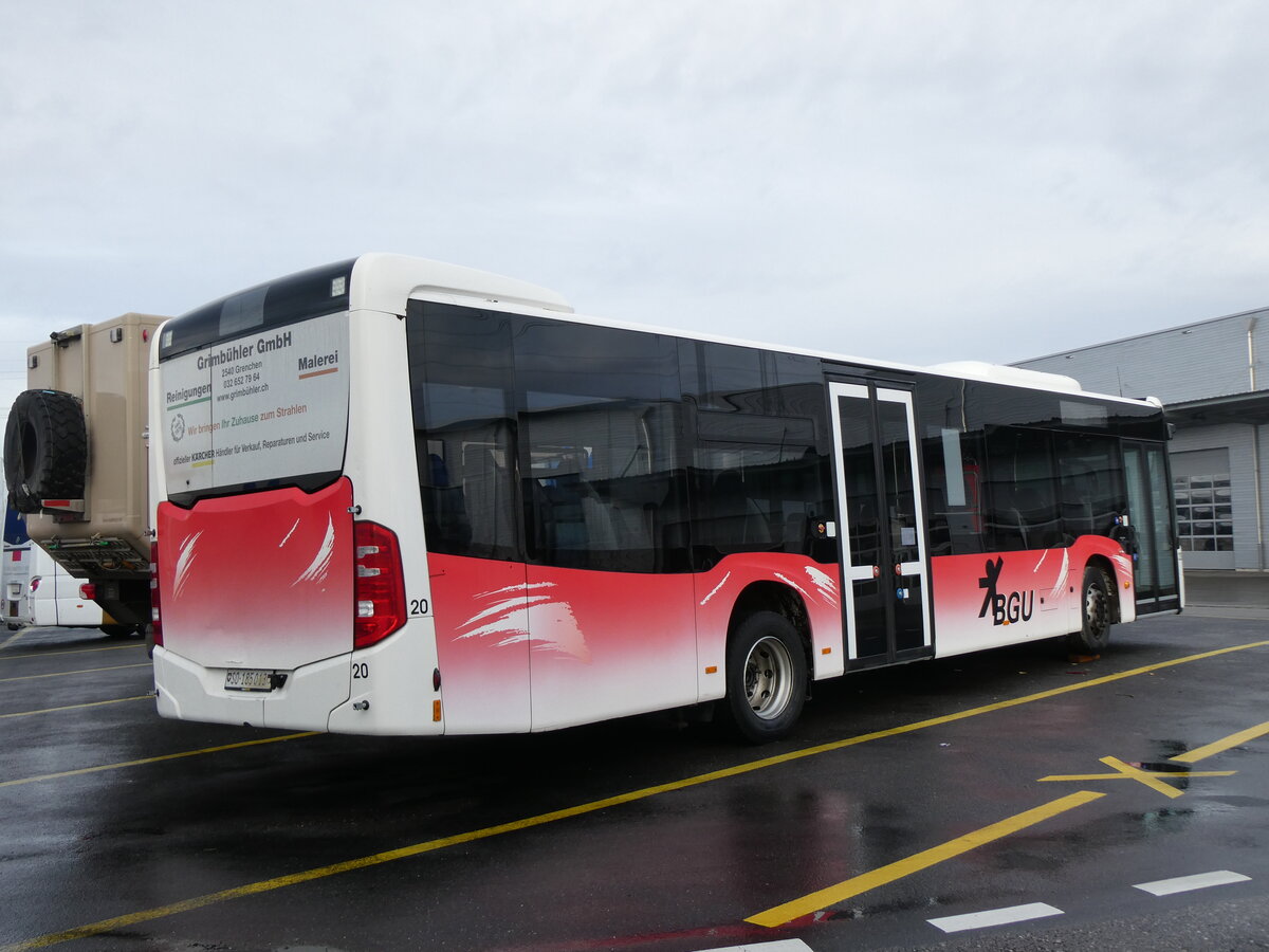 (270'669) - BGU Grenchen - Nr. 20/SO 185'013 - Mercedes am 5. Januar 2025 in Kerzers, Interbus