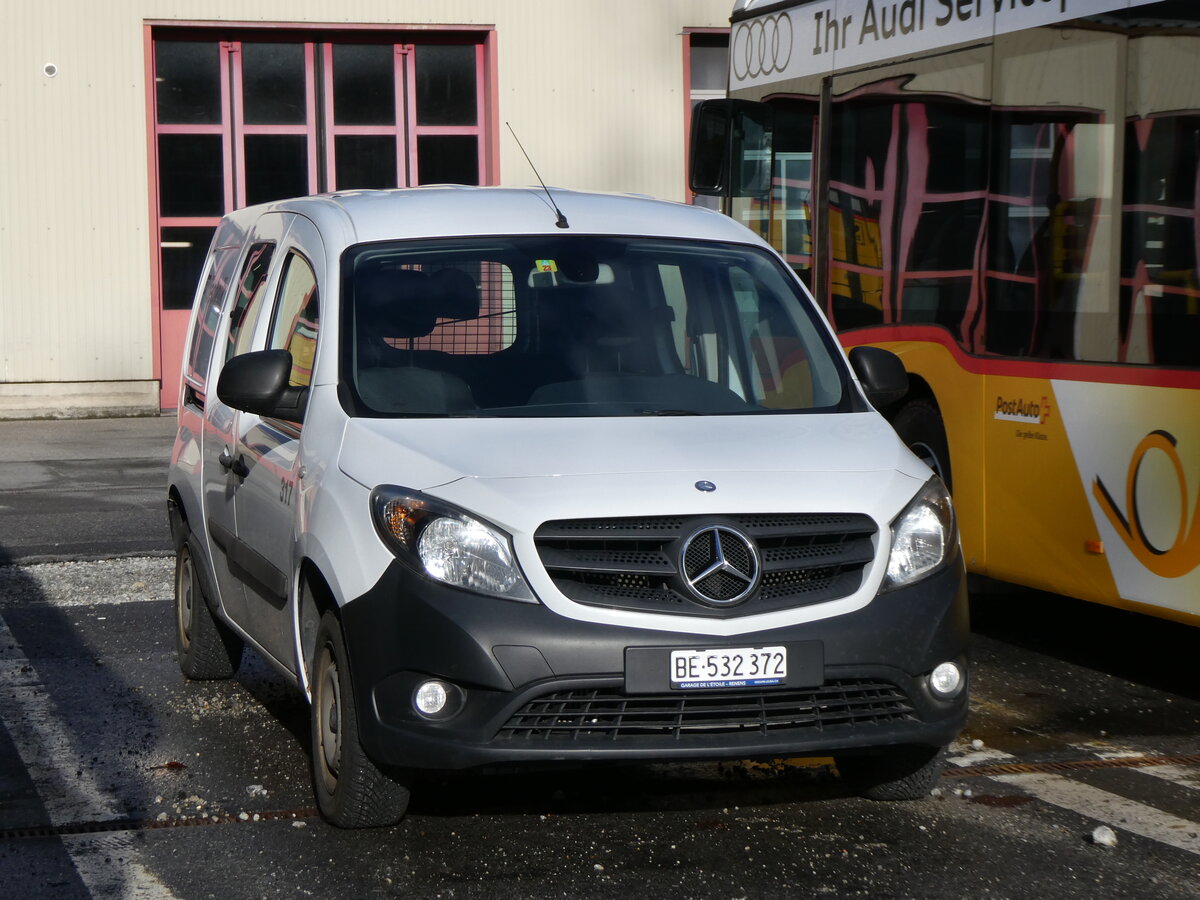 (270'748) - STI Thun - Nr. 317/BE 532'372 - Mercedes am 7. Januar 2025 in Interlaken, Postgarage 