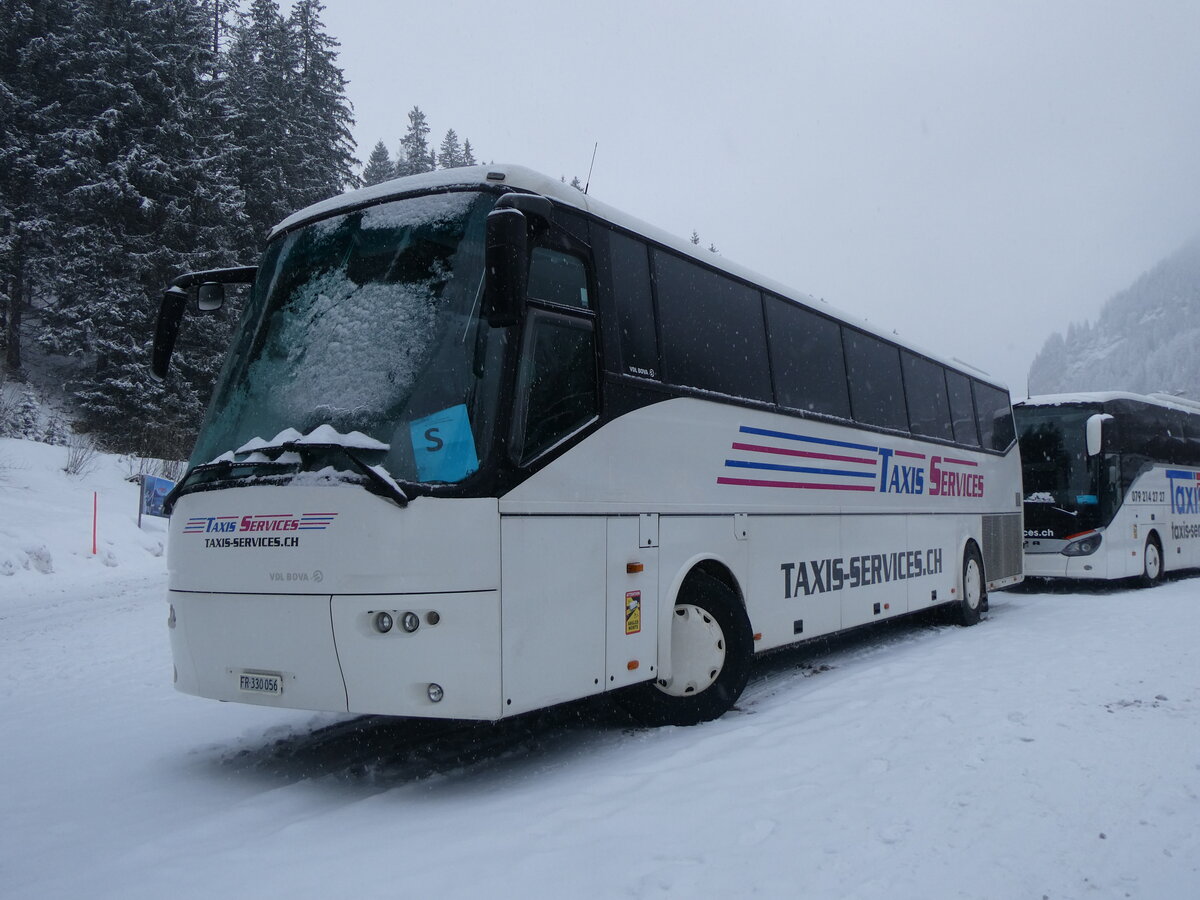 (270'941) - Taxi-Services, Granges-Paccot - FR 330'056 - Bova am 11. Januar 2025 in Adelboden, ASB