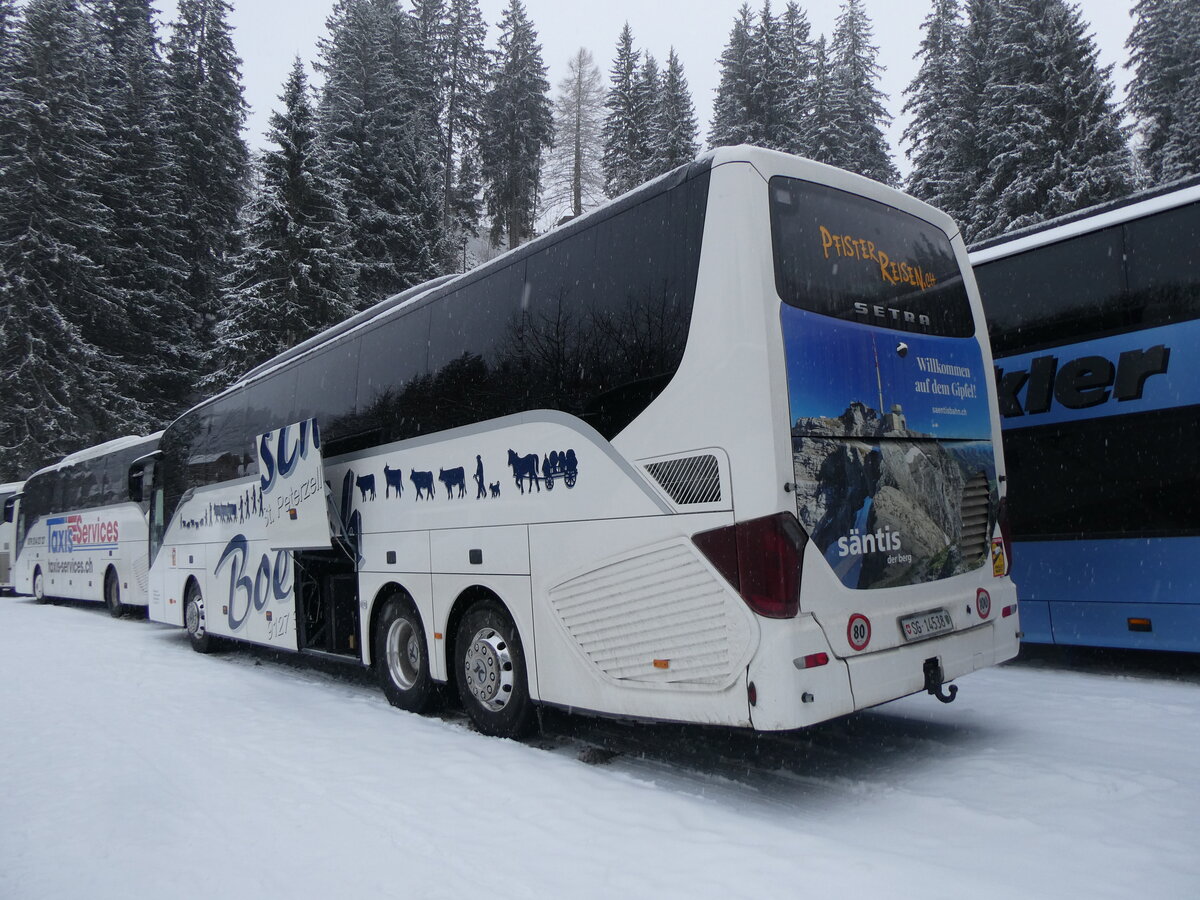 (270'945) - Pfister, Waldkirch - SG 14'538 - Setra am 11. Januar 2025 in Adelboden, ASB