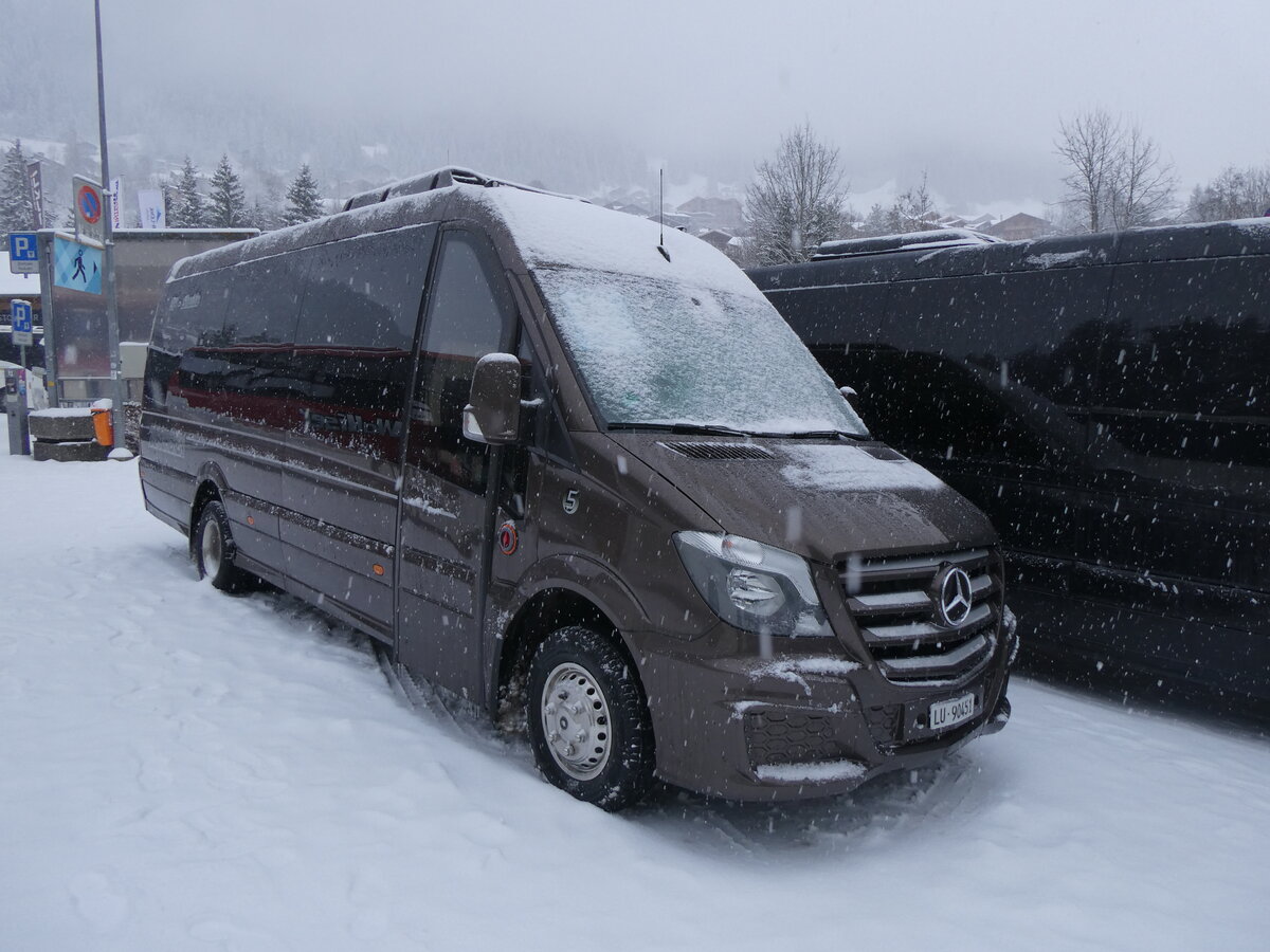 (270'977) - Zurkirchen, Malters - Nr. 5/LU 90'451 - Mercedes am 11. Januar 2025 in Adelboden, ASB