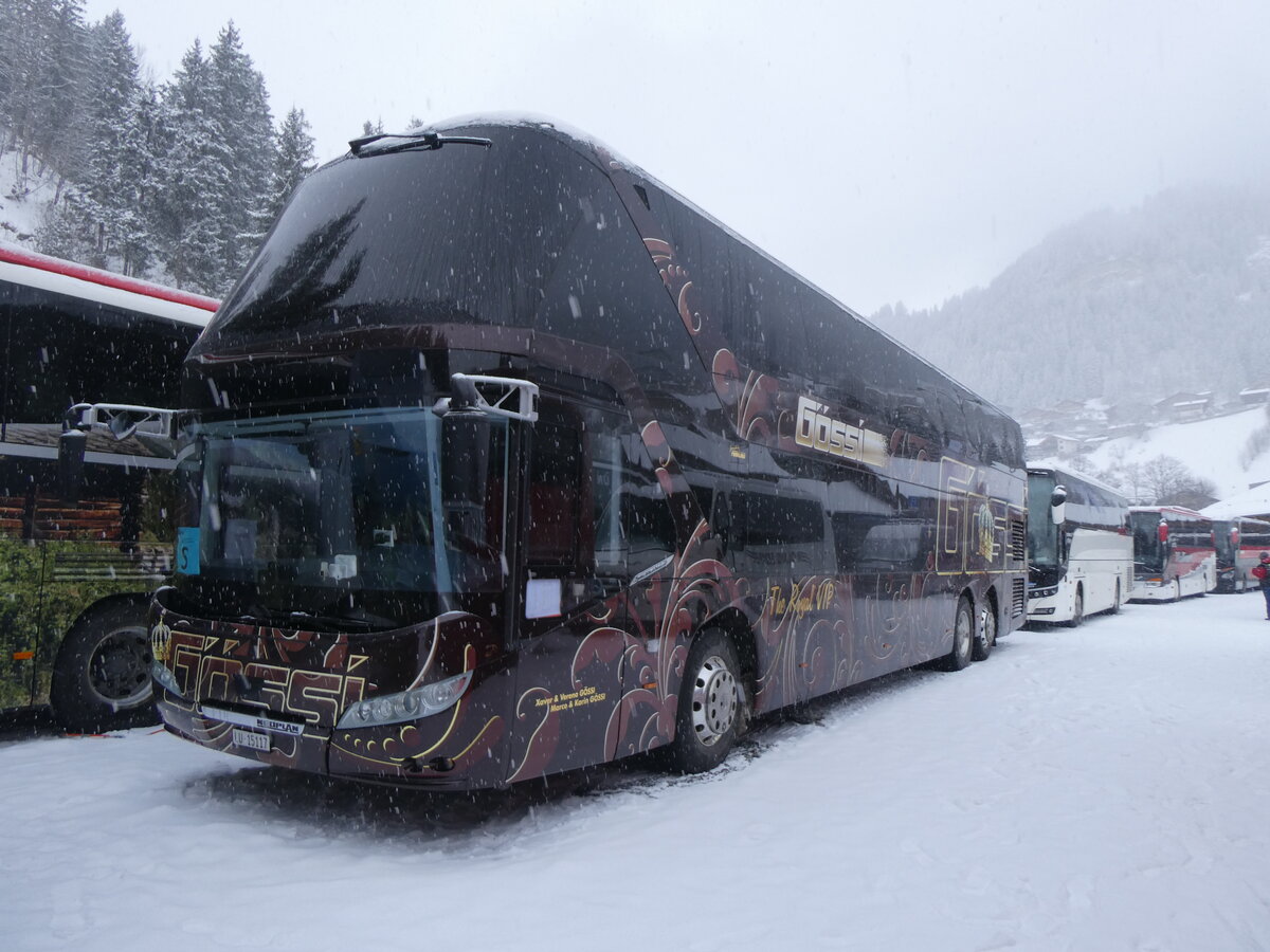 (270'981) - Gssi, Horw - LU 15'117 - Neoplan am 11. Januar 2025 in Adelboden, ASB