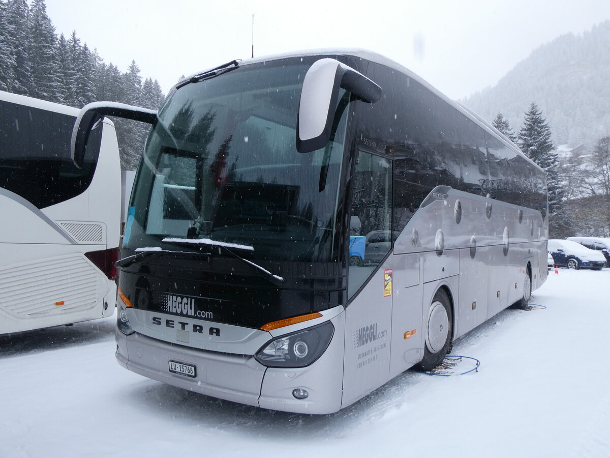 (270'996) - Heggli, Kriens - Nr. 38/LU 15'768 - Setra am 11. Januar 2025 in Adelboden, ASB