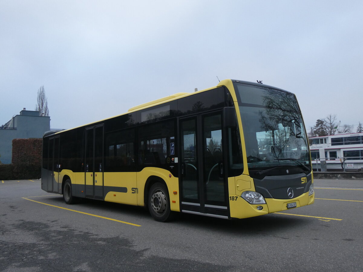 (271'225) - STI Thun - Nr. 187/BE 804'187 - Mercedes am 18. Januar 2025 bei der Schifflndte Thun