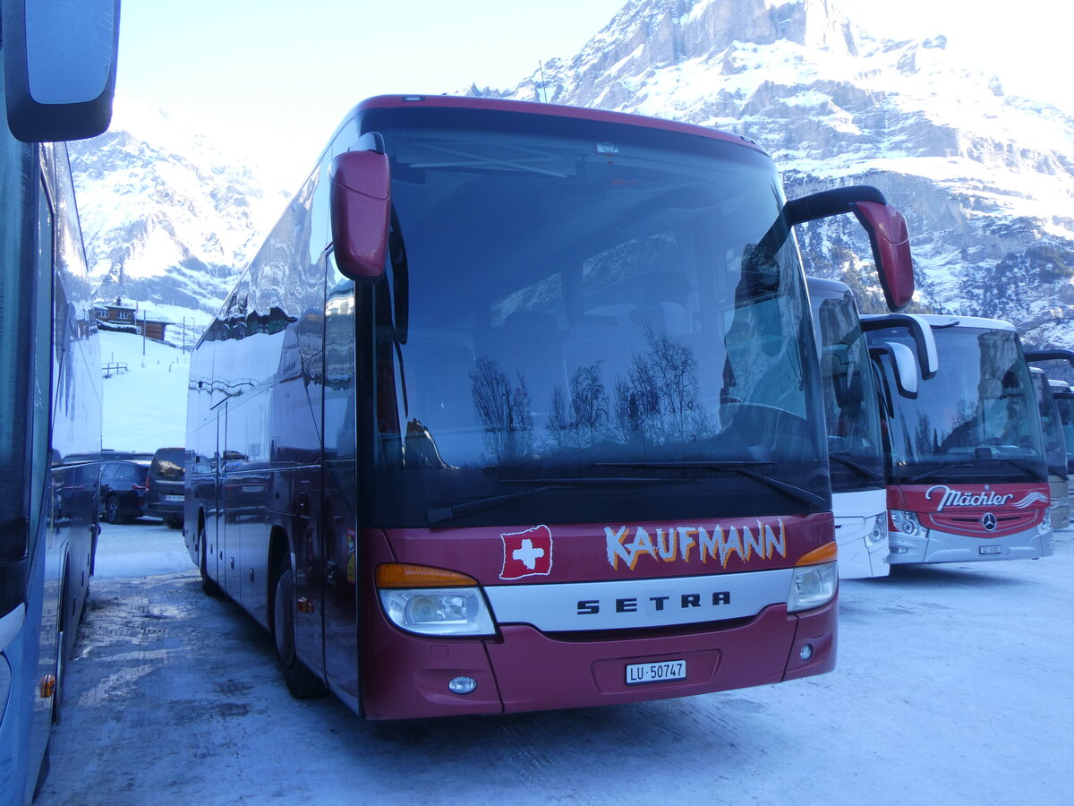 (271'263) - Kaufmann, Wauwil - LU 50'747 - Setra am 18. Januar 2025 in Grindelwald, Grund