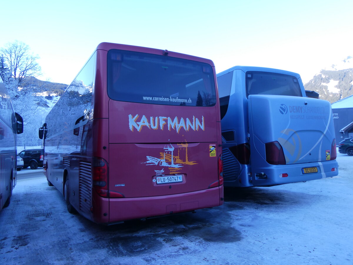 (271'283) - Kaufmann, Wauwil - LU 50'747 - Setra am 18. Januar 2025 in Grindelwald, Grund