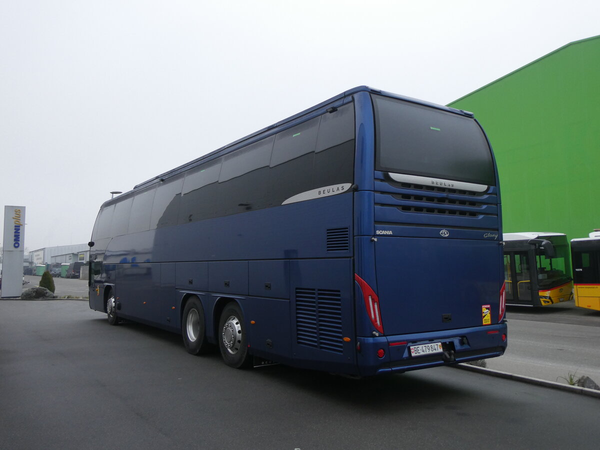 (271'325) - Schweizer Armee - BE 479'847 - Scania/Beulas am 19. Januar 2025 in Kerzers, Interbus