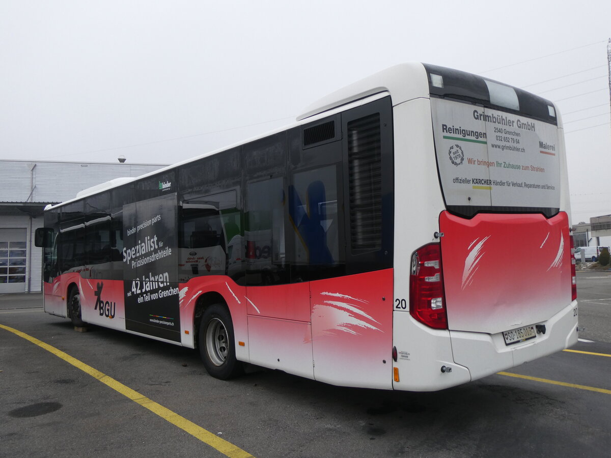 (271'341) - BGU Grenchen - Nr. 20/SO 185'013 - Mercedes am 19. Januar 2025 in Kerzers, Interbus