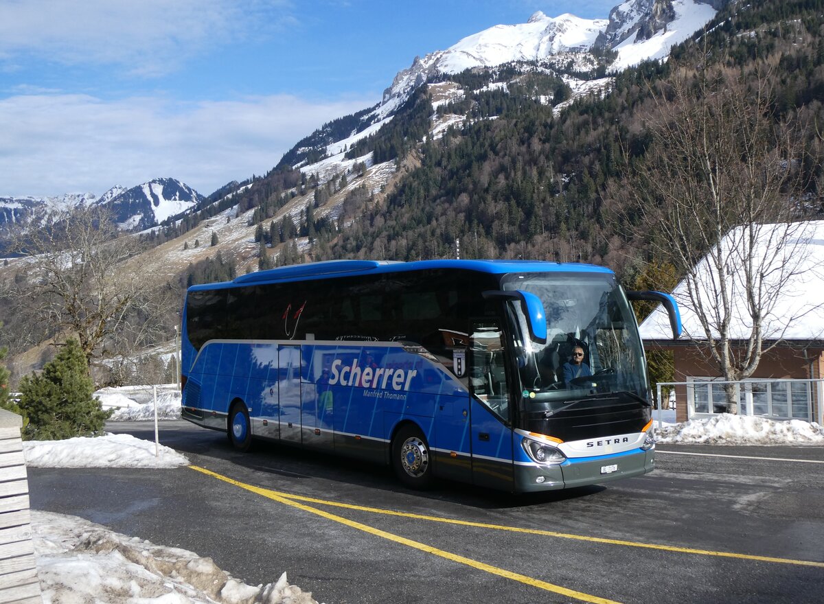 (271'433) - Scherrer, Duggingen - BL 7176 - Setra am 24. Januar 2025 auf der Stckalp