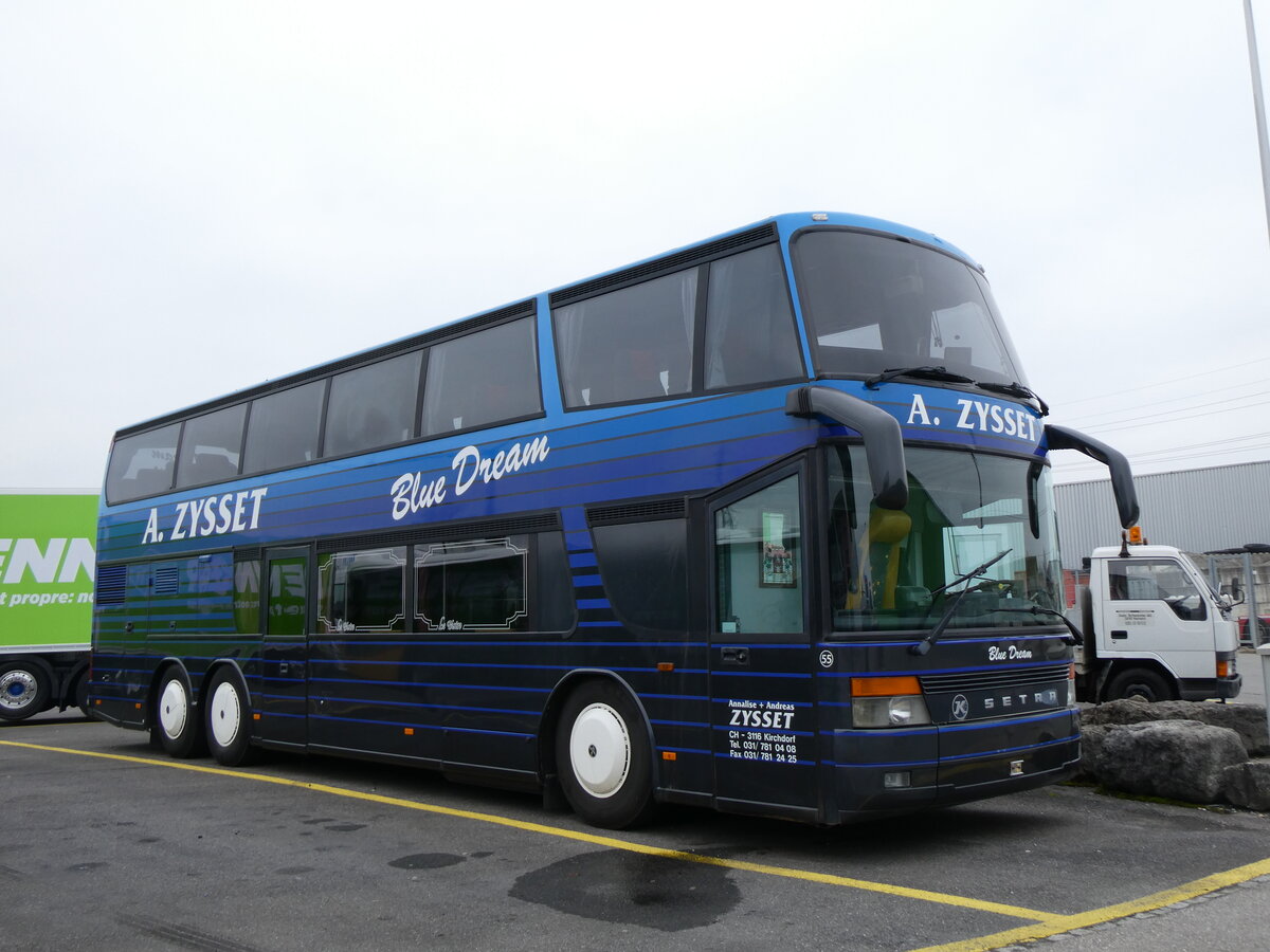 (271'520) - Zysset, Kirchdorf - Nr. 55 - Setra am 1. Februar 2025 in Kerzers, Interbus