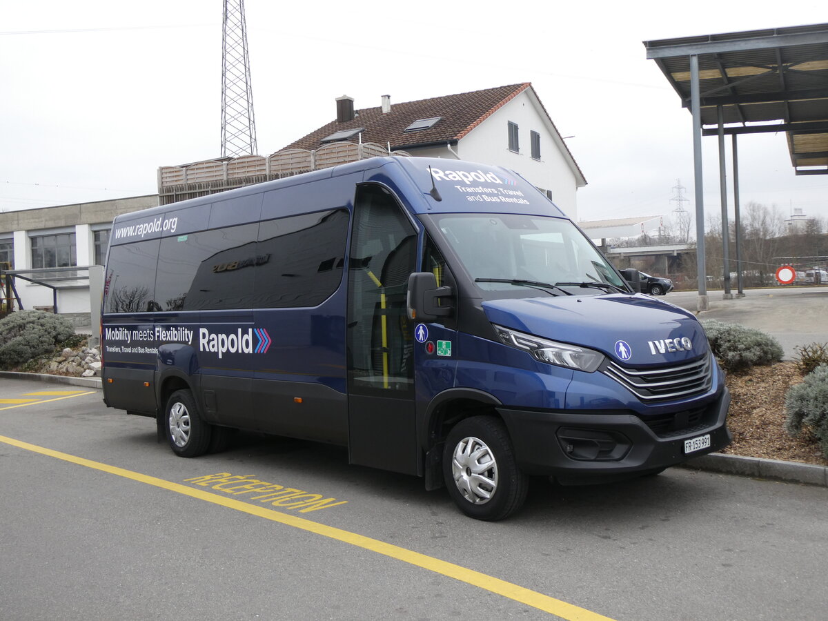 (271'544) - Rapold, Rheinau - FR 153'991 - Iveco am 1. Februar 2025 in Kerzers, Interbus