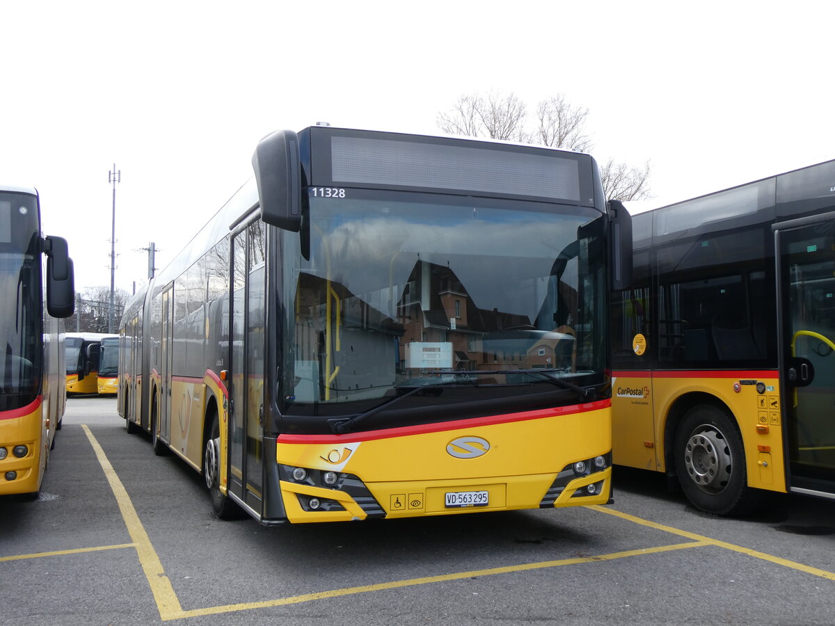 (271'579) - CarPostal Ouest - VD 563'295/PID 11'328 - Solaris am 1. Februar 2025 in Yverdon, Garage