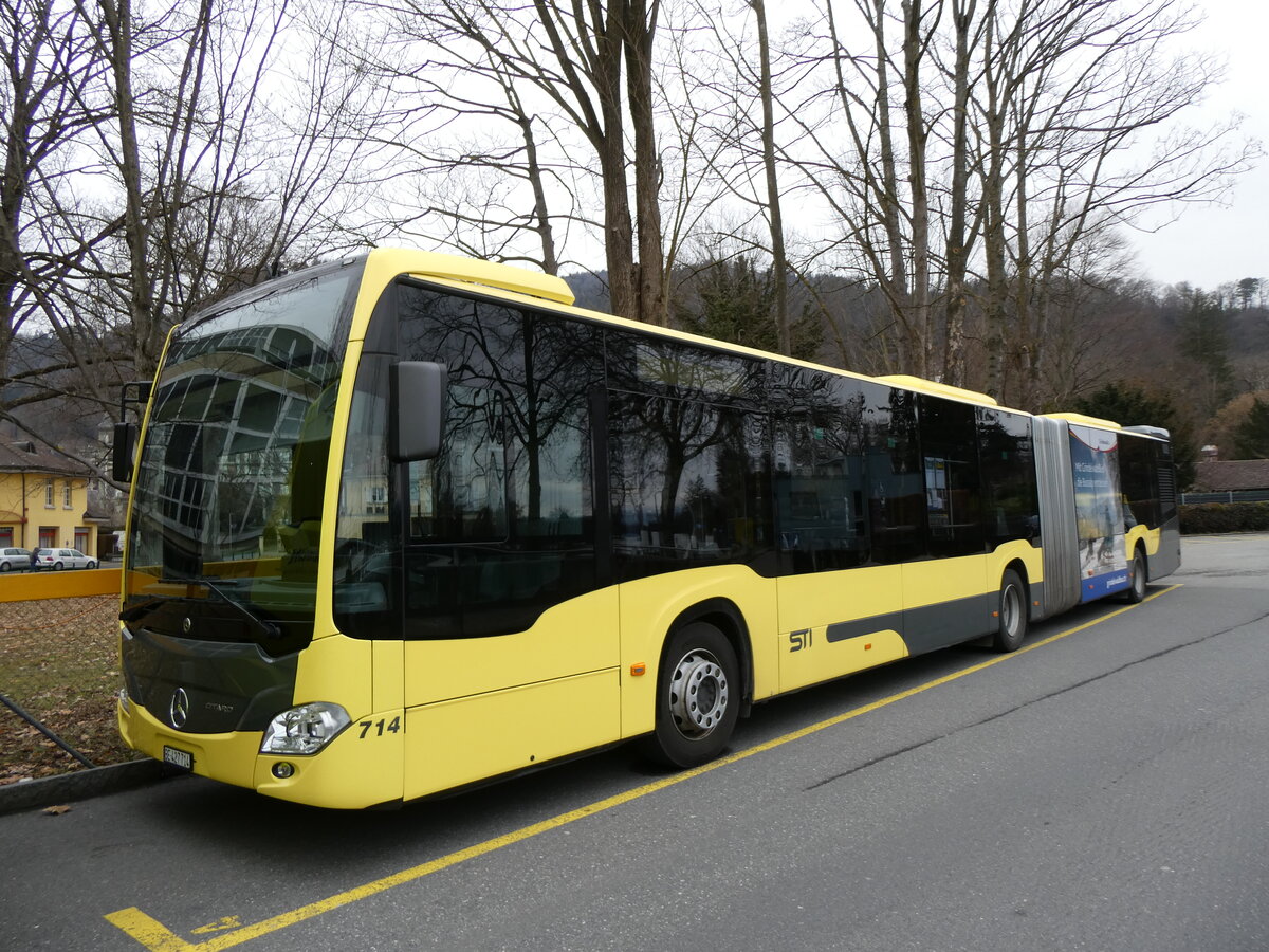 (271'628) - STI Thun - Nr. 714/BE 427'714 - Mercedes am 1. Februar 2025 bei der Schifflndte Thun