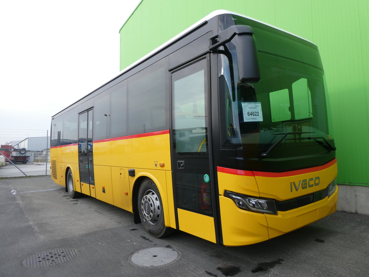 (271'740) - Evquoz, Erde - PID 12'233 - Iveco am 8. Februar 2025 in Kerzers, Interbus