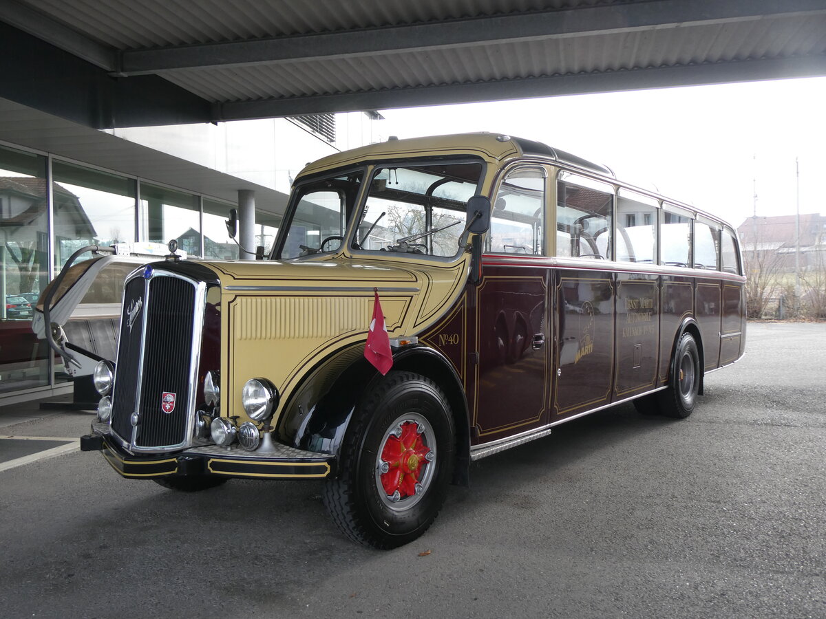 (271'748) - Marti, Kallnach - Nr. 40 - Saurer/Lauber am 8. Februar 2025 in Kallnach, Car-Terminal