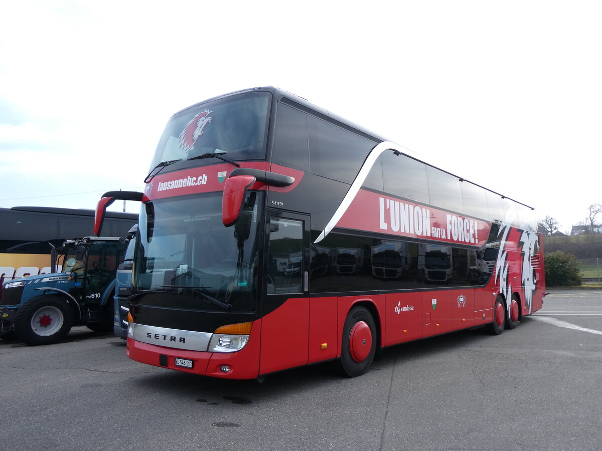 (271'769) - Thomas, Echallens - VD 546'111 - Setra am 8. Februar 2025 in Kallnach, Car-Terminal Marti