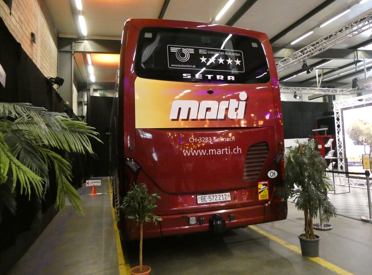 (271'785) - Marti, Kallnach - Nr. 12/BE 572'212 - Setra am 8. Februar 2025 in Kallnach, Car-Terminal