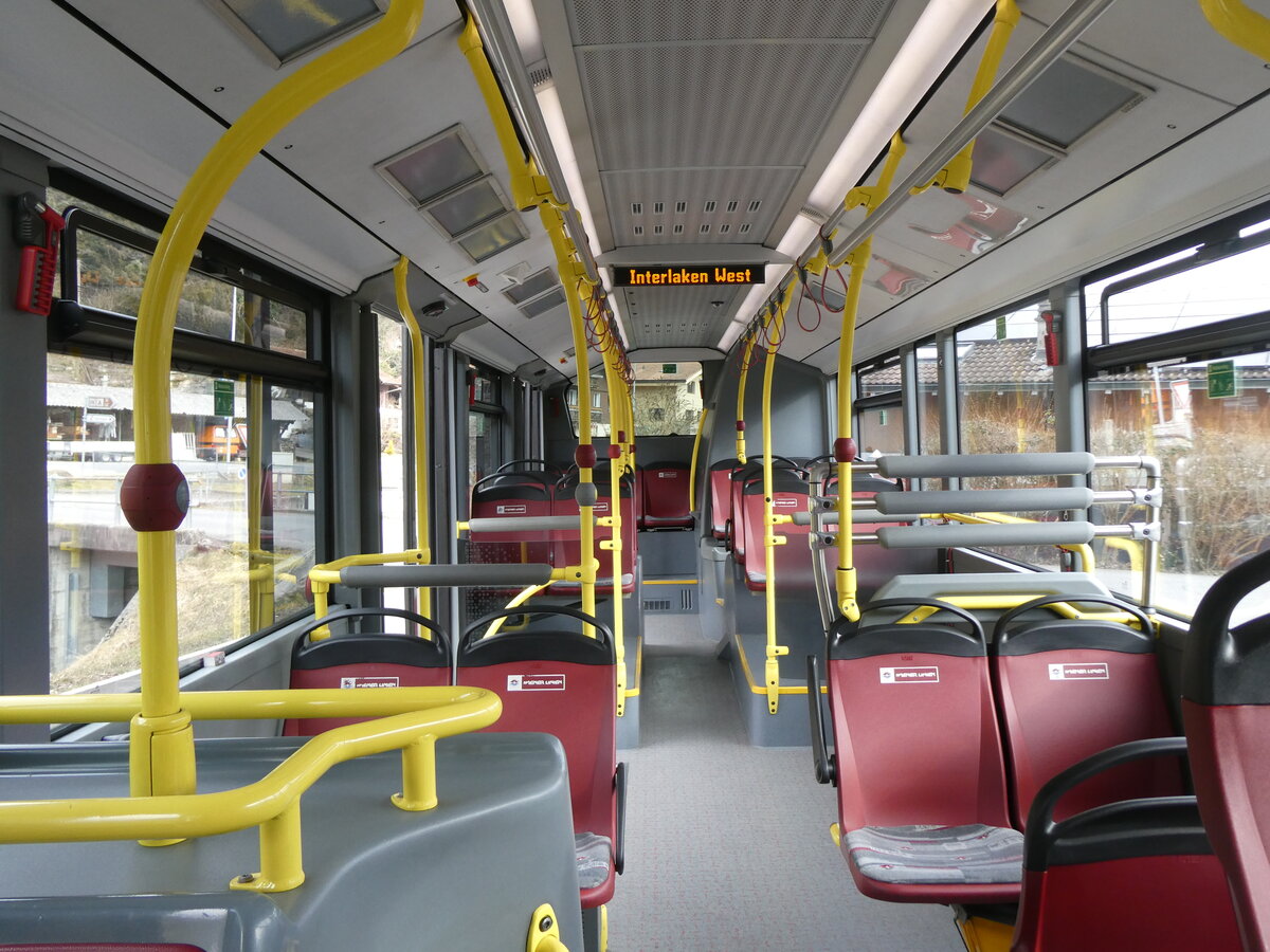 (271'844) - PostAuto Bern - BE 640'277/PID 12'318 - Mercedes (ex Wiener Linien, A-Wien Nr. 8158) am 11. Februar 2025 in Ringgenberg, Sge (Innenaufnahme)