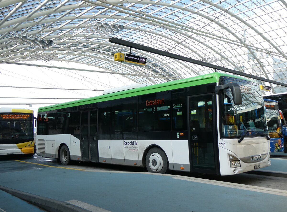 (272'036) - Rapold, Rheinau - Nr. 993/FR 153'993 - Iveco (ex PostBus/A) am 14. Februar 2025 in Chur, Postautostation