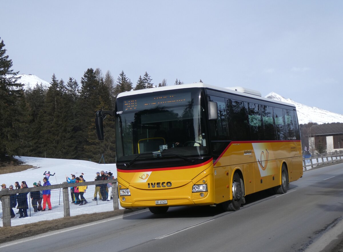 (272'316) - Balzarolo, Poschiavo - GR 67'401/PID 10'487 - Iveco am 22. Februar 2025 in Lantsch/Lenz, Biathlon-WM