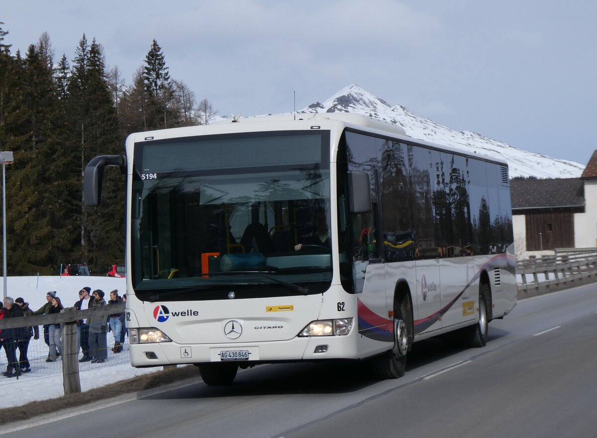 (272'358) - Steffen, Remetschwil - Nr. 62/AG 430'846/PID 5194 - Mercedes am 22. Februar 2025 in Lantsch/Lenz, Biathlon-WM