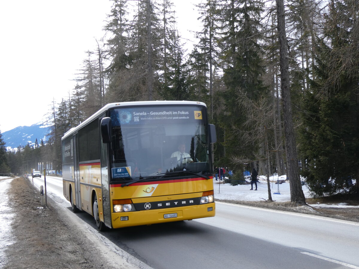 (272'403) - Tschannen, Zofingen - Nr. 7/AG 14'483/PID 90 - Setra am 22. Februar 2025 in Lantsch/Lenz, Biathlon-WM