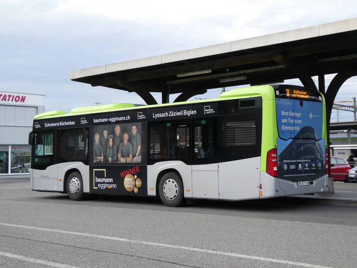 (272'438) - Busland, Burgdorf - Nr. 216/BE 457'216 - Mercedes am 22. Februar 2025 beim Bahnhof Burgdorf