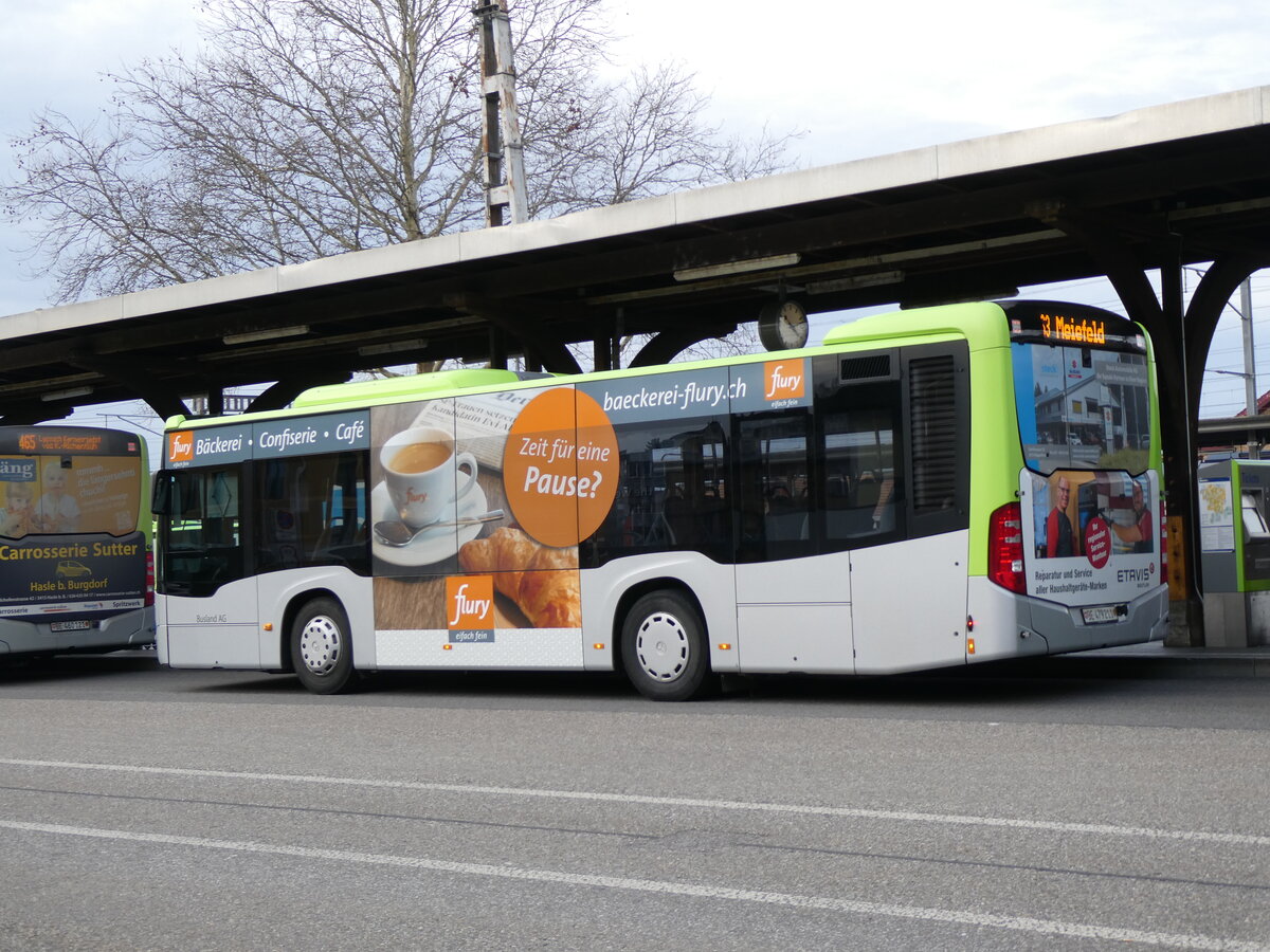 (272'443) - Busland, Burgdorf - Nr. 211/BE 479'211 - Mercedes am 22. Februar 2025 beim Bahnhof Burgdorf